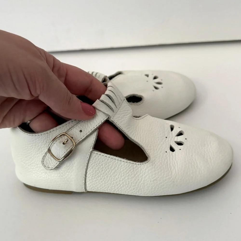 Arya Grace White Leather Dress Shoes Size 13 - Picture 3 of 6